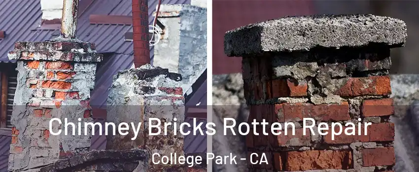 Chimney Bricks Rotten Repair College Park - CA