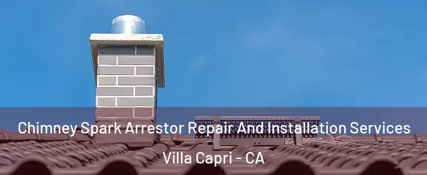 Chimney Spark Arrestor Repair And Installation Services Villa Capri - CA