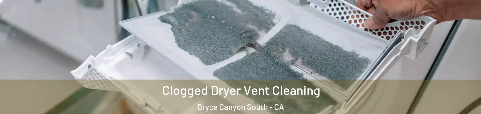 Clogged Dryer Vent Cleaning Bryce Canyon South - CA