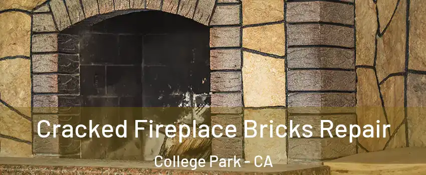 Cracked Fireplace Bricks Repair College Park - CA