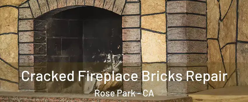 Cracked Fireplace Bricks Repair Rose Park - CA