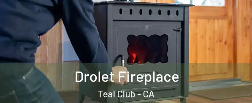 Drolet Fireplace Teal Club - CA