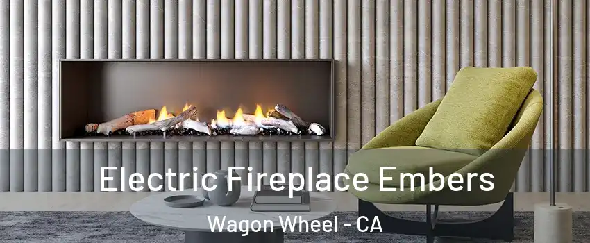 Electric Fireplace Embers Wagon Wheel - CA