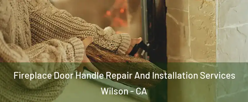 Fireplace Door Handle Repair And Installation Services Wilson - CA