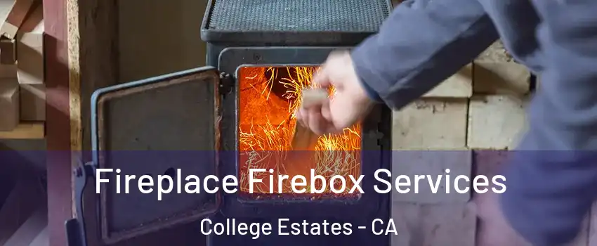 Fireplace Firebox Services College Estates - CA