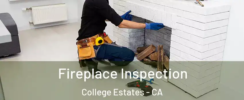 Fireplace Inspection College Estates - CA