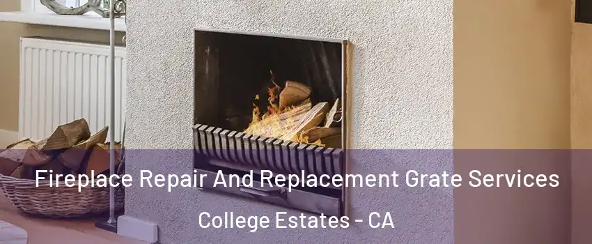 Fireplace Repair And Replacement Grate Services College Estates - CA