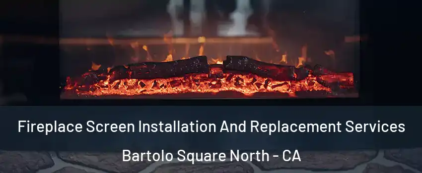 Fireplace Screen Installation And Replacement Services Bartolo Square North - CA