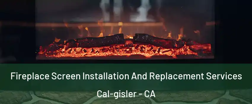 Fireplace Screen Installation And Replacement Services Cal-gisler - CA