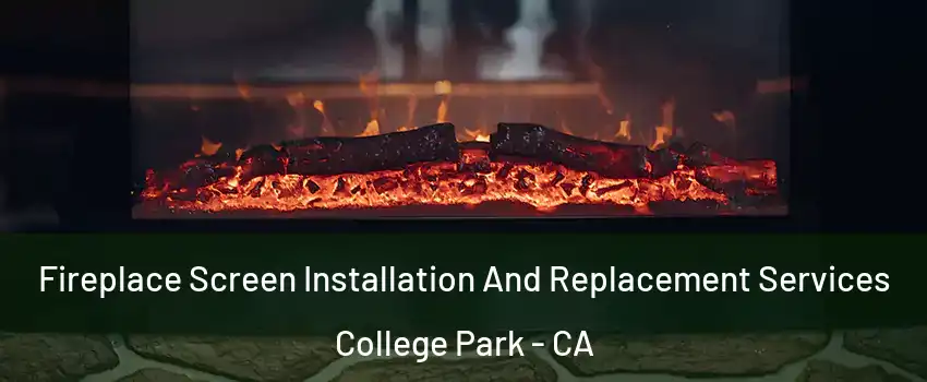 Fireplace Screen Installation And Replacement Services College Park - CA