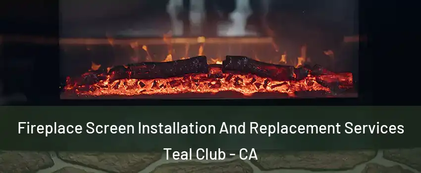 Fireplace Screen Installation And Replacement Services Teal Club - CA