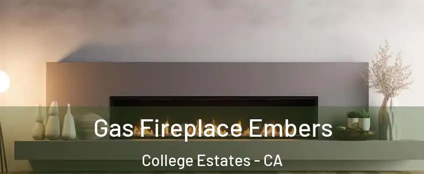 Gas Fireplace Embers College Estates - CA