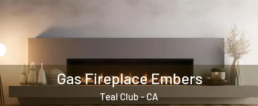Gas Fireplace Embers Teal Club - CA