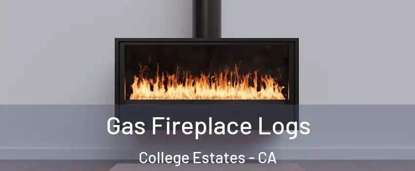Gas Fireplace Logs College Estates - CA