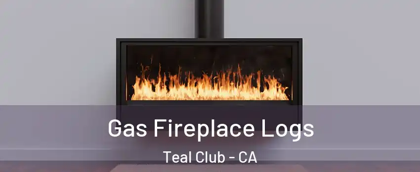 Gas Fireplace Logs Teal Club - CA