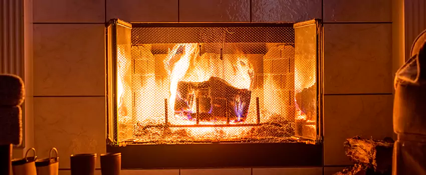 Mendota Hearth Landscape Fireplace Installation in Redwood, California