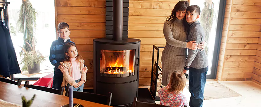 Morso Cast Iron Fireplace Insert Installation in Strickland, California