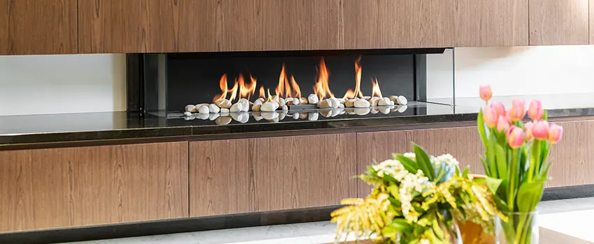 Double-height Fireplace Design Refurbishment in Strickland, California