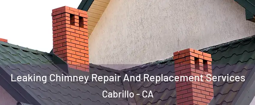 Leaking Chimney Repair And Replacement Services Cabrillo - CA