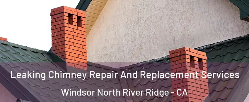 Leaking Chimney Repair And Replacement Services Windsor North River Ridge - CA