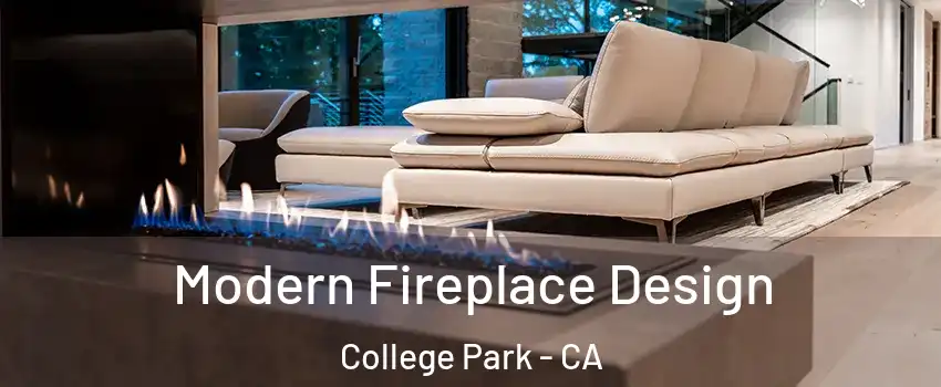 Modern Fireplace Design College Park - CA