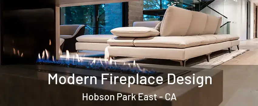 Modern Fireplace Design Hobson Park East - CA