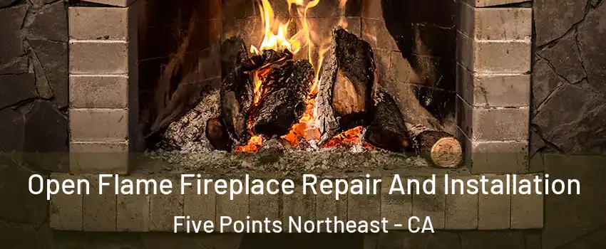 Open Flame Fireplace Repair And Installation Five Points Northeast - CA